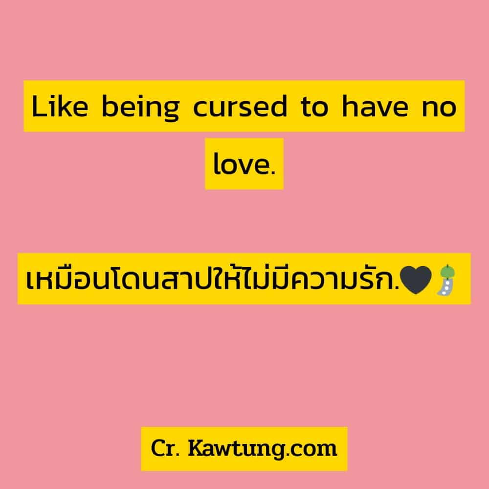 แคปชั่นเศร้า Like being cursed to have no love. เหมือนโดนสาปให้ไม่มีความรัก.🖤🎐