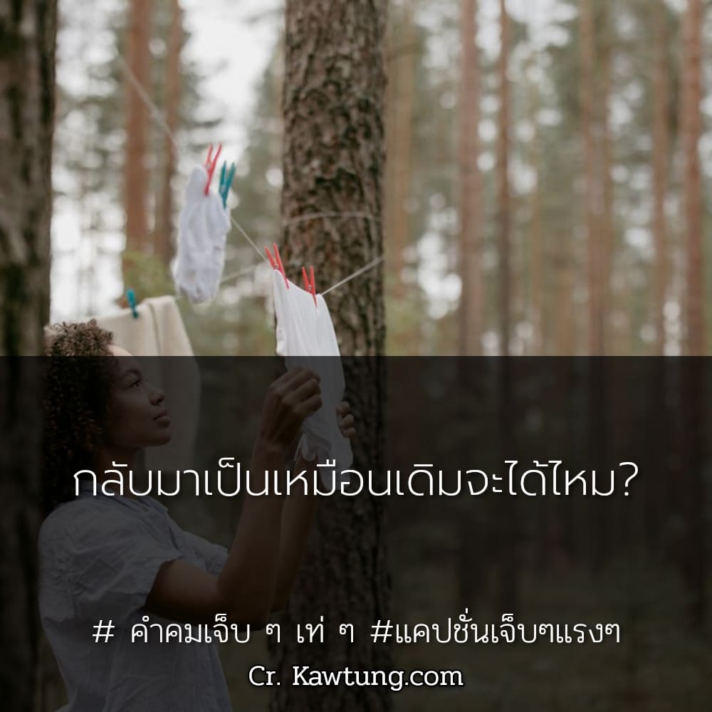 กลับมาเป็นเหมือนเดิมจะได้ไหม?