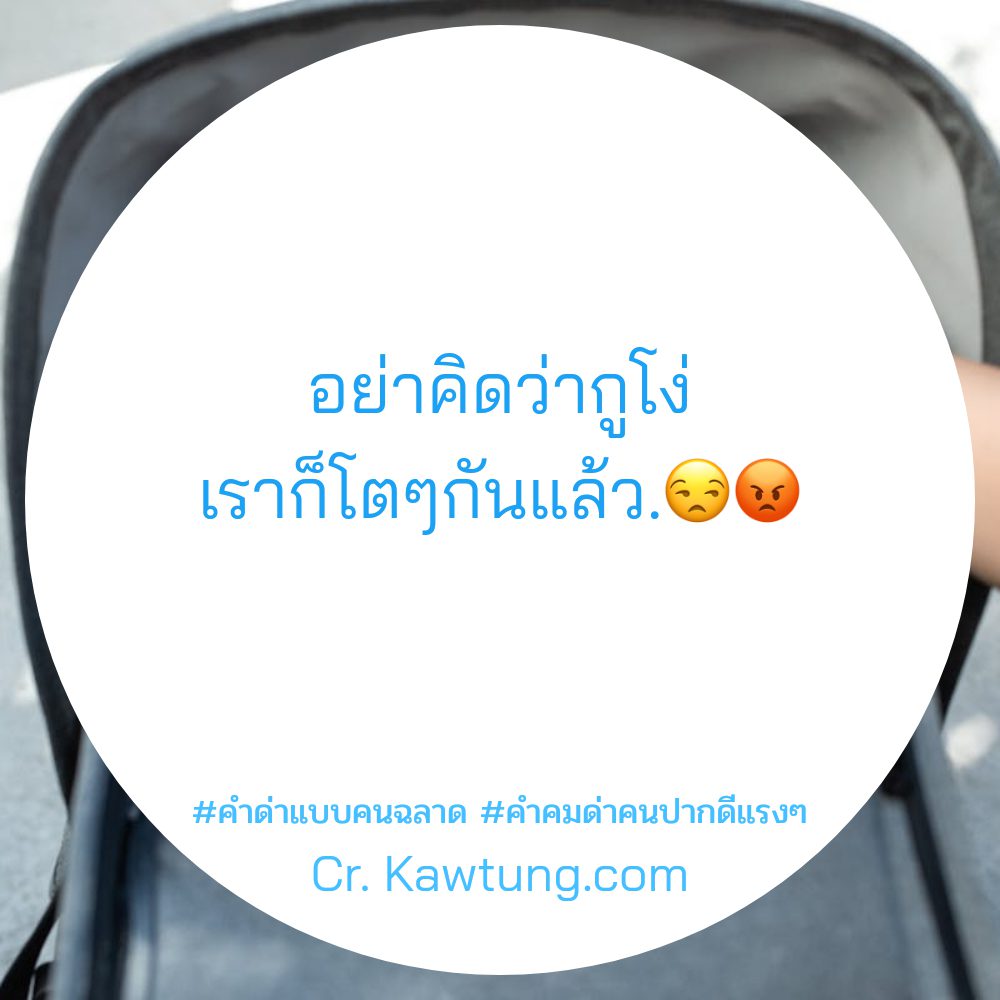 👎 คำคมคําด่าแบบคนฉลาด