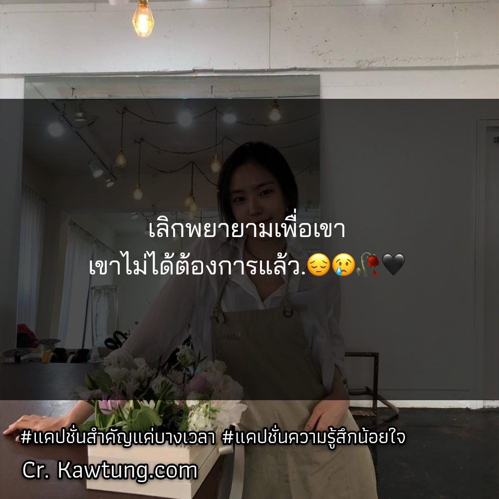 👲 แคปชั่นเจ็บจนจุก แคปชั่นความรู้สึกน้อยใจ